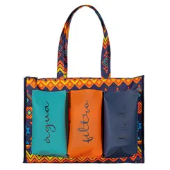 Bolsa Maldivas Tribal Azul Portatti
