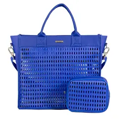 Bolsa Mavie Azul Tela Portatti